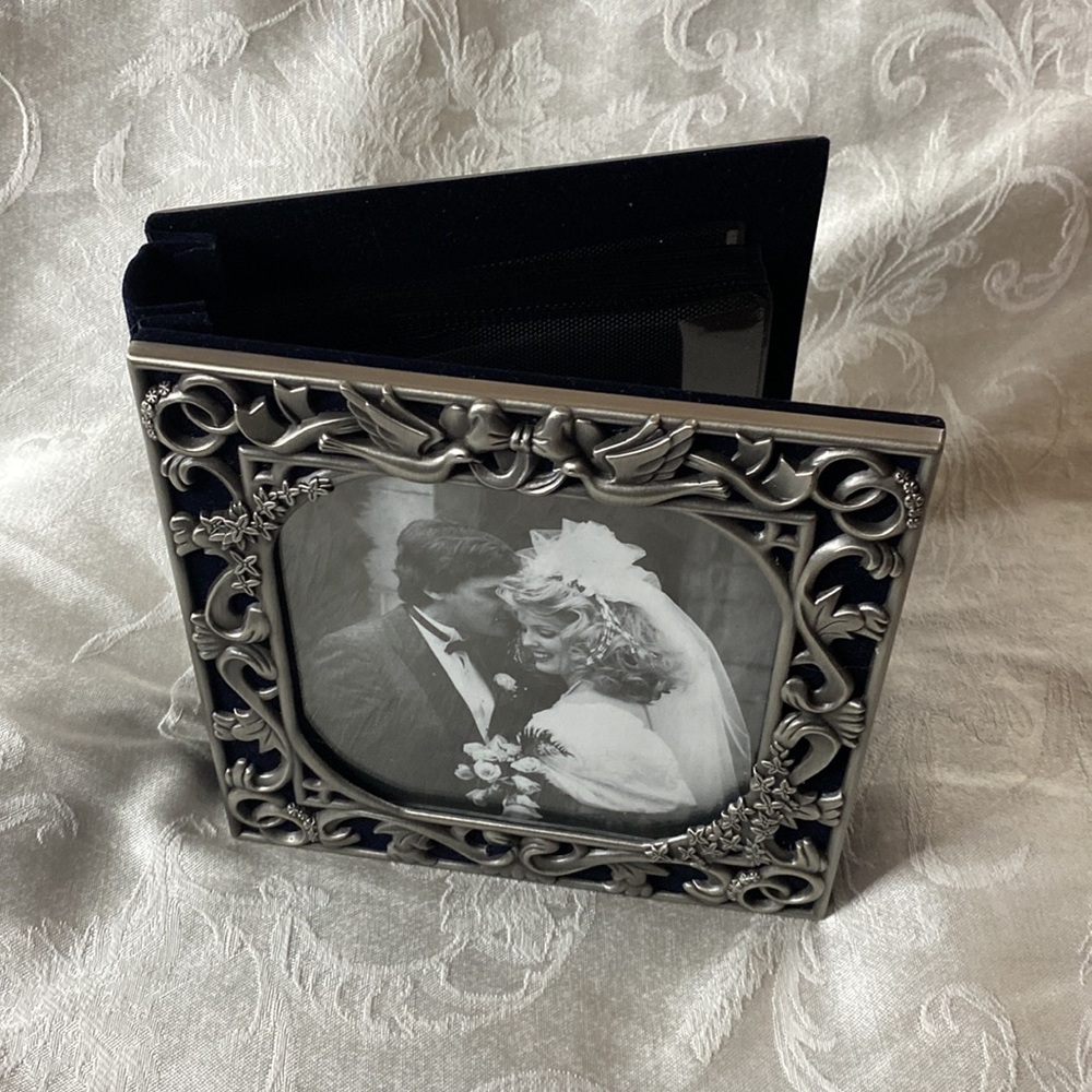 Vintage Pewter Wedding Photo Album - Picture 4 of 4